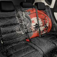 Japanese Dragon Katana Enso Back Car Seat Cover Japan Pagoda Seamless Cloud - Wonder Print Shop