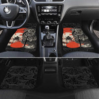 Japanese Dragon Katana Enso Car Mats Japan Pagoda Seamless Cloud - Wonder Print Shop