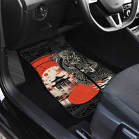 Japanese Dragon Katana Enso Car Mats Japan Pagoda Seamless Cloud - Wonder Print Shop