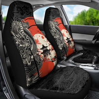 Japanese Dragon Katana Enso Car Seat Cover Japan Pagoda Seamless Cloud - Wonder Print Shop