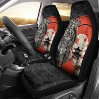 Japanese Dragon Katana Enso Car Seat Cover Japan Pagoda Seamless Cloud - Wonder Print Shop