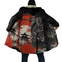 Japanese Dragon Katana Enso Cloak Japan Pagoda Seamless Cloud - Wonder Print Shop