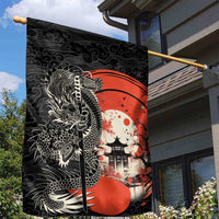 Japanese Dragon Katana Enso Garden Flag Japan Pagoda Seamless Cloud - Wonder Print Shop