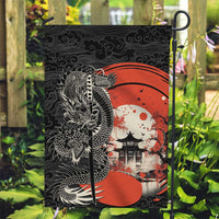 Japanese Dragon Katana Enso Garden Flag Japan Pagoda Seamless Cloud - Wonder Print Shop