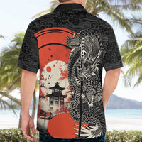 Japanese Dragon Katana Enso Hawaiian Shirt Japan Pagoda Seamless Cloud - Wonder Print Shop