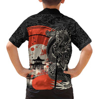 Japanese Dragon Katana Enso Hawaiian Shirt Japan Pagoda Seamless Cloud - Wonder Print Shop
