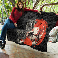 Japanese Dragon Katana Enso Quilt Japan Pagoda Seamless Cloud - Wonder Print Shop