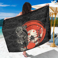 Japanese Dragon Katana Enso Sarong Japan Pagoda Seamless Cloud - Wonder Print Shop