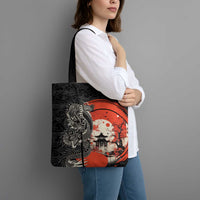 Japanese Dragon Katana Enso Tote Bag Japan Pagoda Seamless Cloud - Wonder Print Shop