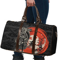 Japanese Dragon Katana Enso Travel Bag Japan Pagoda Seamless Cloud - Wonder Print Shop