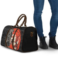 Japanese Dragon Katana Enso Travel Bag Japan Pagoda Seamless Cloud - Wonder Print Shop