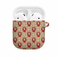 Japanese Daruma Doll AirPods Case Palaka With Seamless Bamboo Pattern - Wonder Print Shop