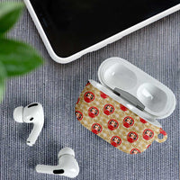 Japanese Daruma Doll AirPods Case Palaka With Seamless Bamboo Pattern - Wonder Print Shop