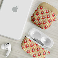 Japanese Daruma Doll AirPods Case Palaka With Seamless Bamboo Pattern - Wonder Print Shop