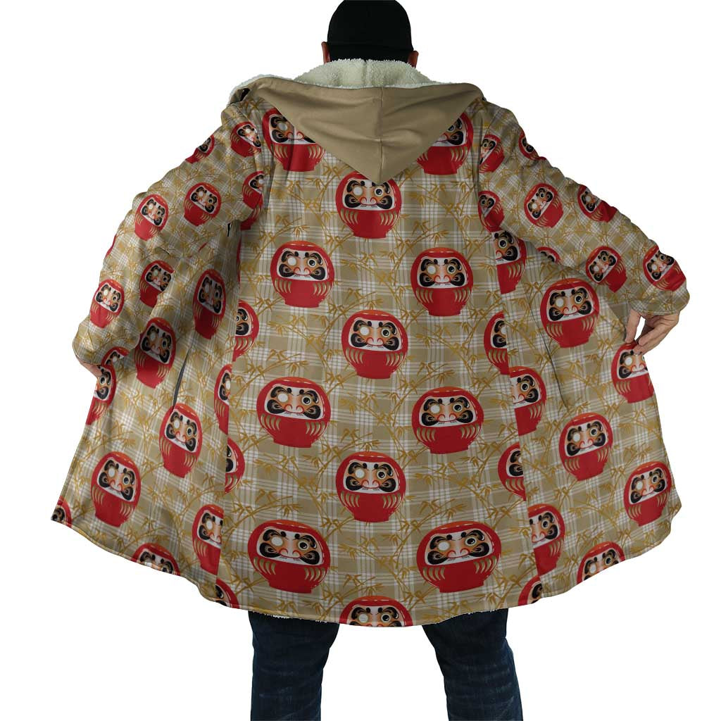 Japanese Daruma Doll Cloak Palaka With Seamless Bamboo Pattern - Wonder Print Shop