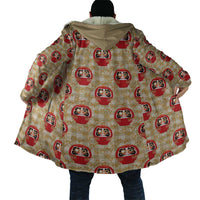 Japanese Daruma Doll Cloak Palaka With Seamless Bamboo Pattern - Wonder Print Shop