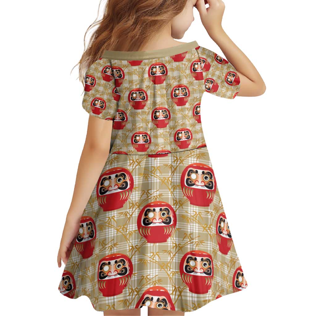 Japanese Daruma Doll Family Matching Puletasi and Hawaiian Shirt Palaka With Seamless Bamboo Pattern - Wonder Print Shop