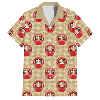 Japanese Daruma Doll Hawaiian Shirt Palaka With Seamless Bamboo Pattern - Wonder Print Shop