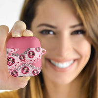Japanese Daruma Doll Palaka AirPods Case Cherry Blossoms With Shell Lei - Wonder Print Shop