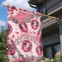 Japanese Daruma Doll Palaka Garden Flag Cherry Blossoms With Shell Lei - Wonder Print Shop