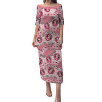 Japanese Daruma Doll Palaka Puletasi Cherry Blossoms With Shell Lei - Wonder Print Shop