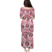 Japanese Daruma Doll Palaka Puletasi Cherry Blossoms With Shell Lei - Wonder Print Shop