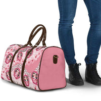 Japanese Daruma Doll Palaka Travel Bag Cherry Blossoms With Shell Lei - Wonder Print Shop