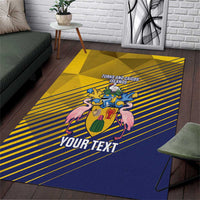 Custom Turks and Caicos Islands Football Area Rug 2025 Go Champions