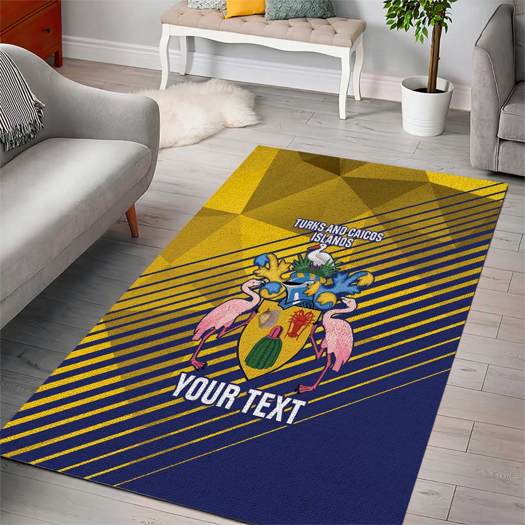 Custom Turks and Caicos Islands Football Area Rug 2025 Go Champions