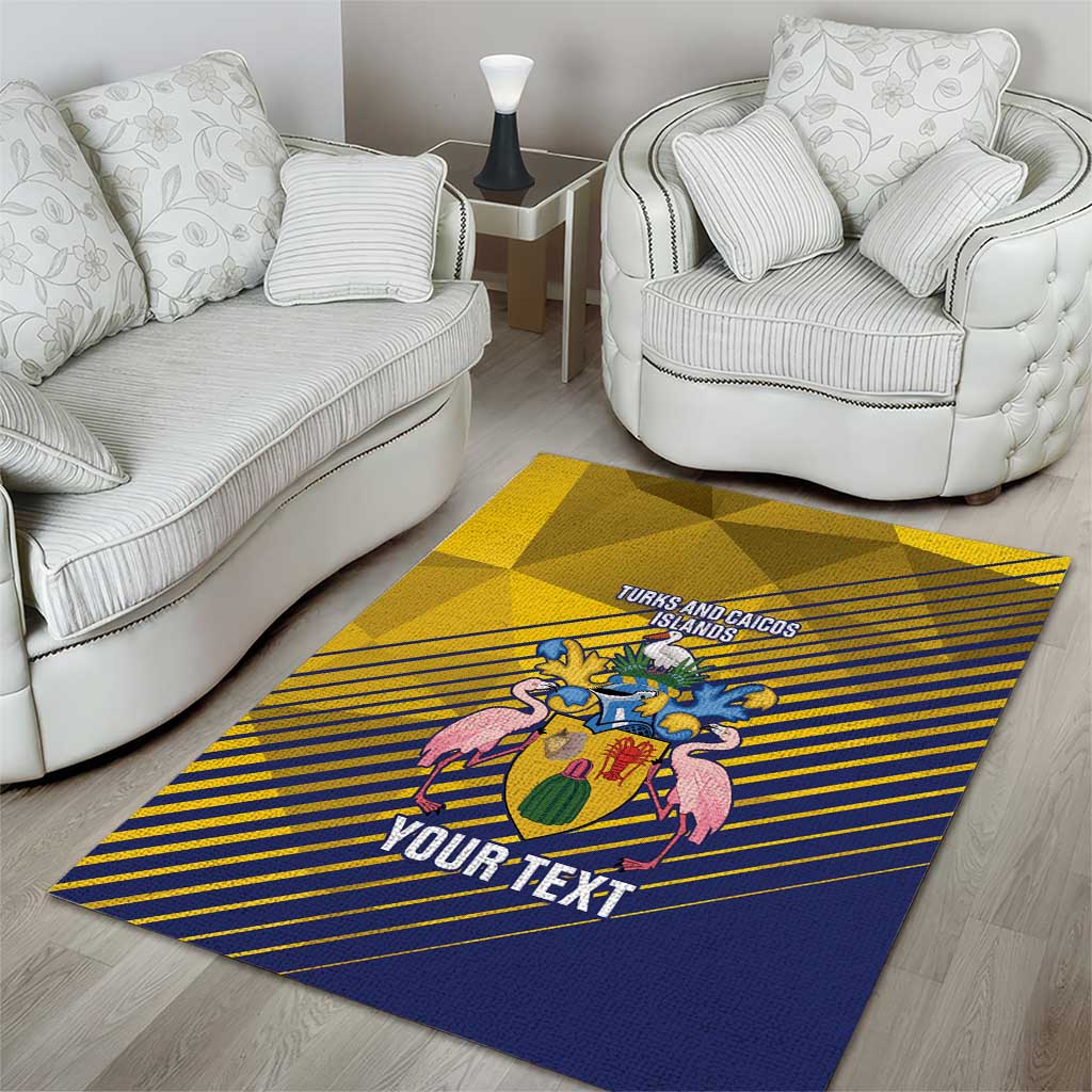 Custom Turks and Caicos Islands Football Area Rug 2025 Go Champions