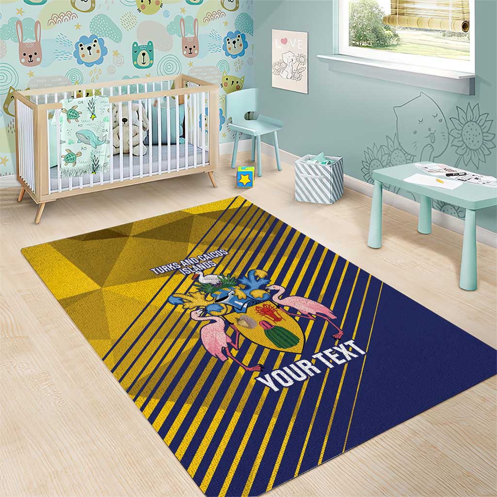 Custom Turks and Caicos Islands Football Area Rug 2025 Go Champions