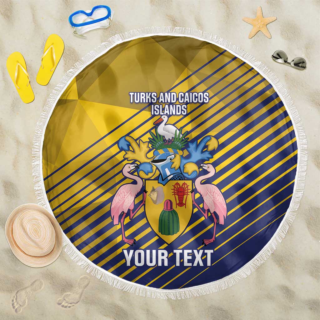 Custom Turks and Caicos Islands Football Beach Blanket 2025 Go Champions