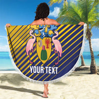 Custom Turks and Caicos Islands Football Beach Blanket 2025 Go Champions