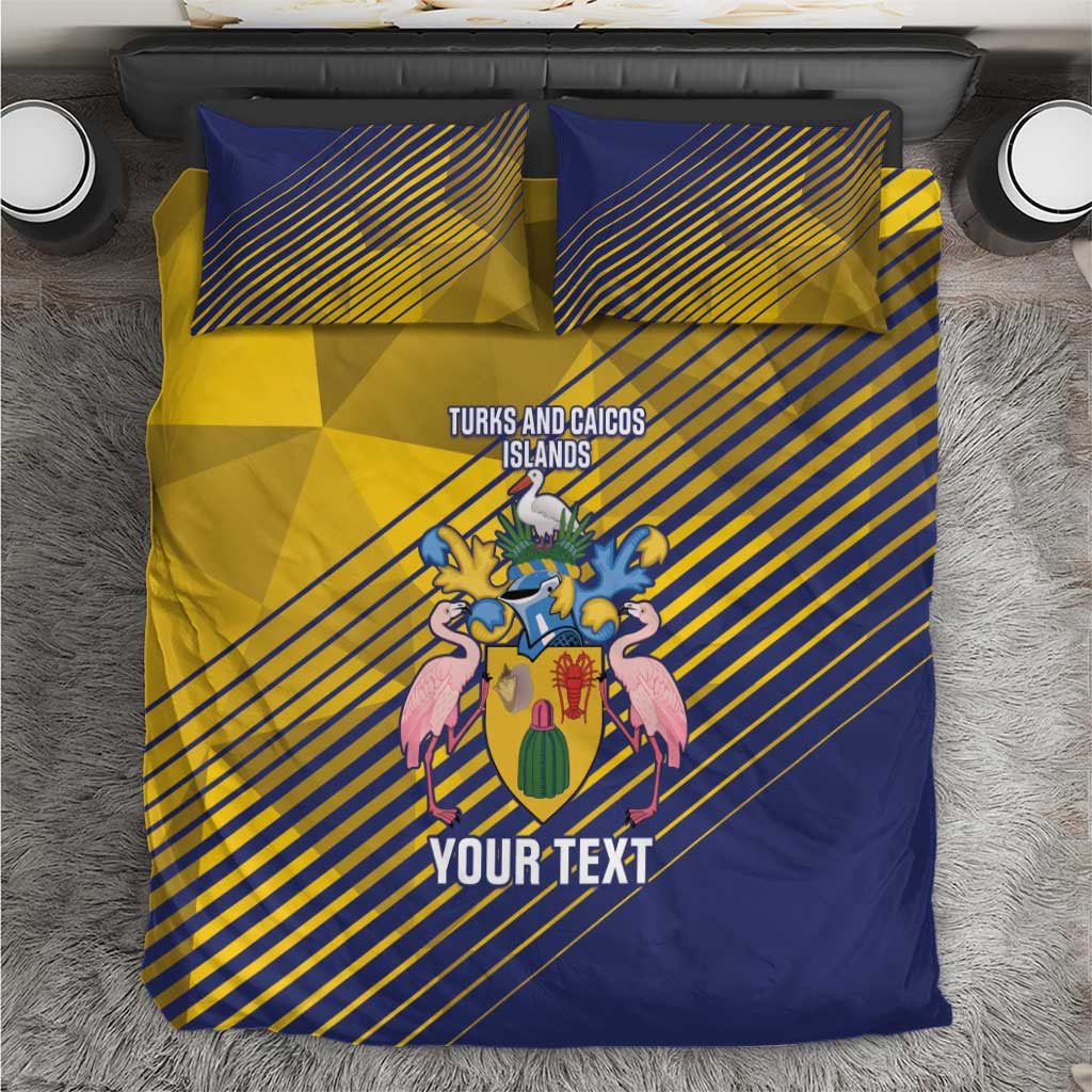 Custom Turks and Caicos Islands Football Bedding Set 2025 Go Champions