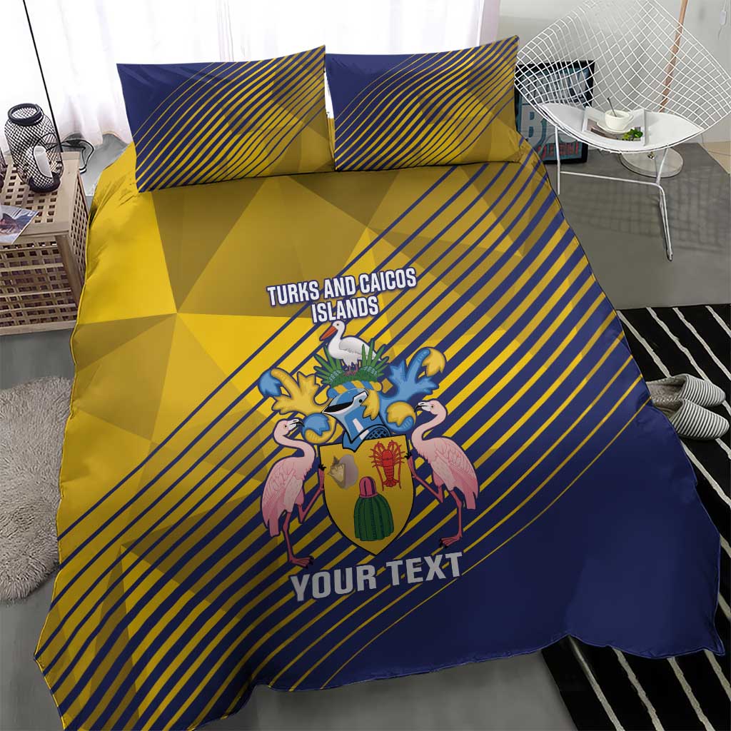 Custom Turks and Caicos Islands Football Bedding Set 2025 Go Champions