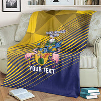 Custom Turks and Caicos Islands Football Blanket 2025 Go Champions