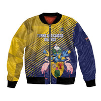Custom Turks and Caicos Islands Football Bomber Jacket 2025 Go Champions