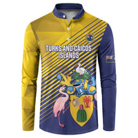 Custom Turks and Caicos Islands Football Button Sweatshirt 2025 Go Champions