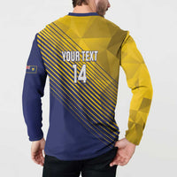 Custom Turks and Caicos Islands Football Button Sweatshirt 2025 Go Champions