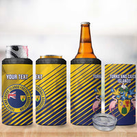 Custom Turks and Caicos Islands Football 4 in 1 Can Cooler Tumbler 2025 Go Champions