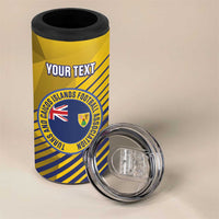 Custom Turks and Caicos Islands Football 4 in 1 Can Cooler Tumbler 2025 Go Champions