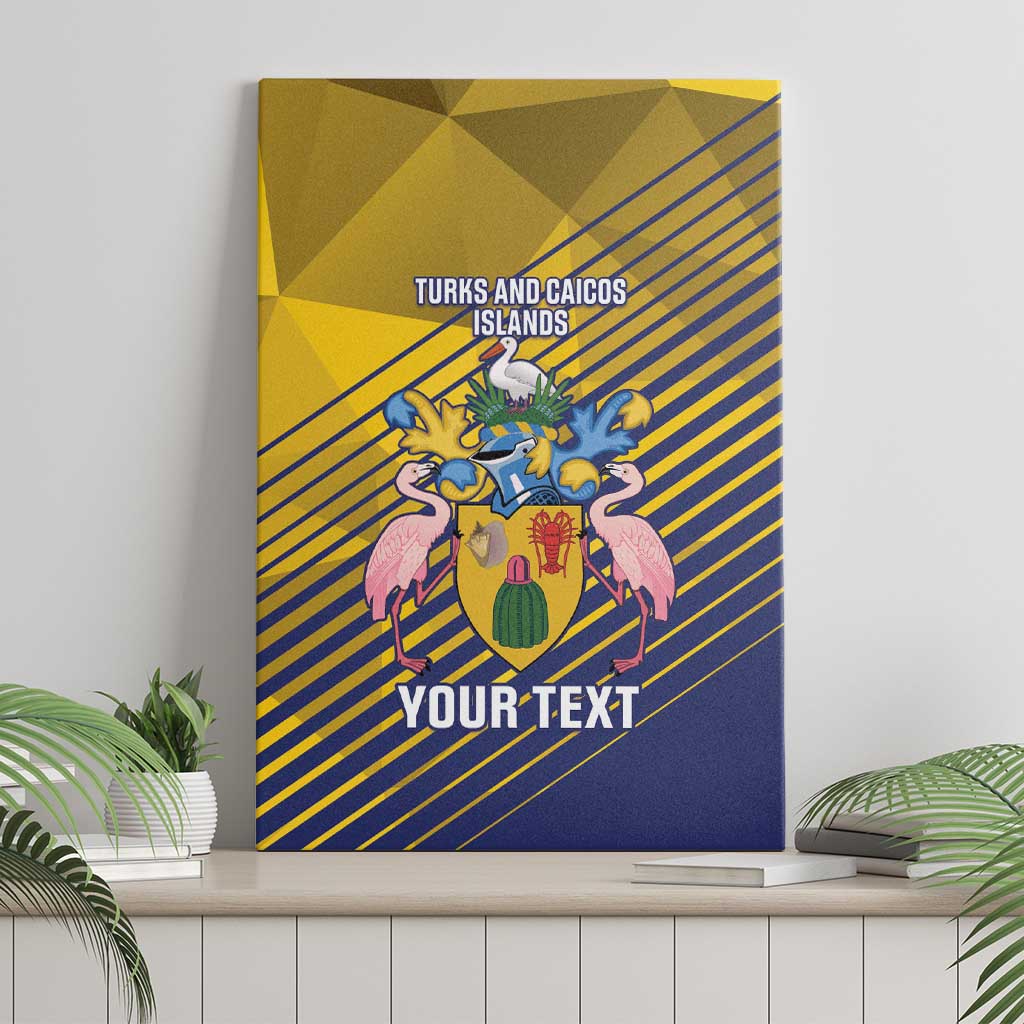 Custom Turks and Caicos Islands Football Canvas Wall Art 2025 Go Champions
