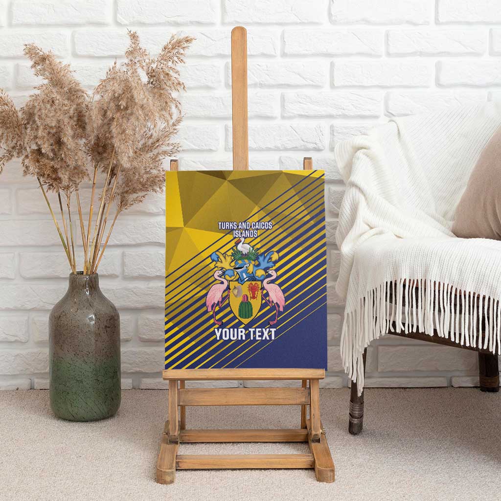 Custom Turks and Caicos Islands Football Canvas Wall Art 2025 Go Champions