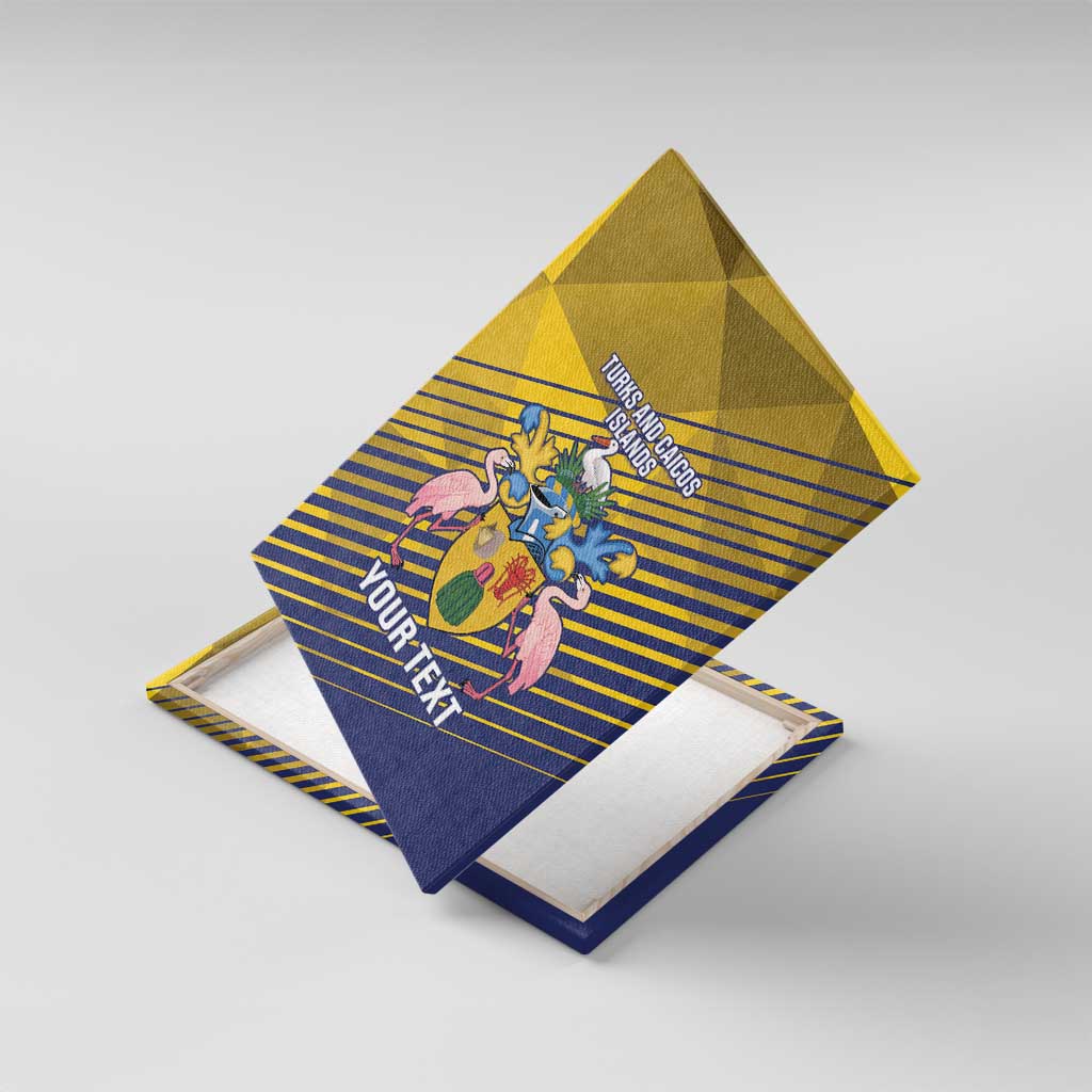 Custom Turks and Caicos Islands Football Canvas Wall Art 2025 Go Champions