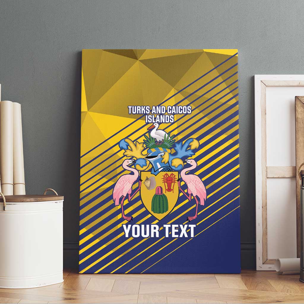 Custom Turks and Caicos Islands Football Canvas Wall Art 2025 Go Champions