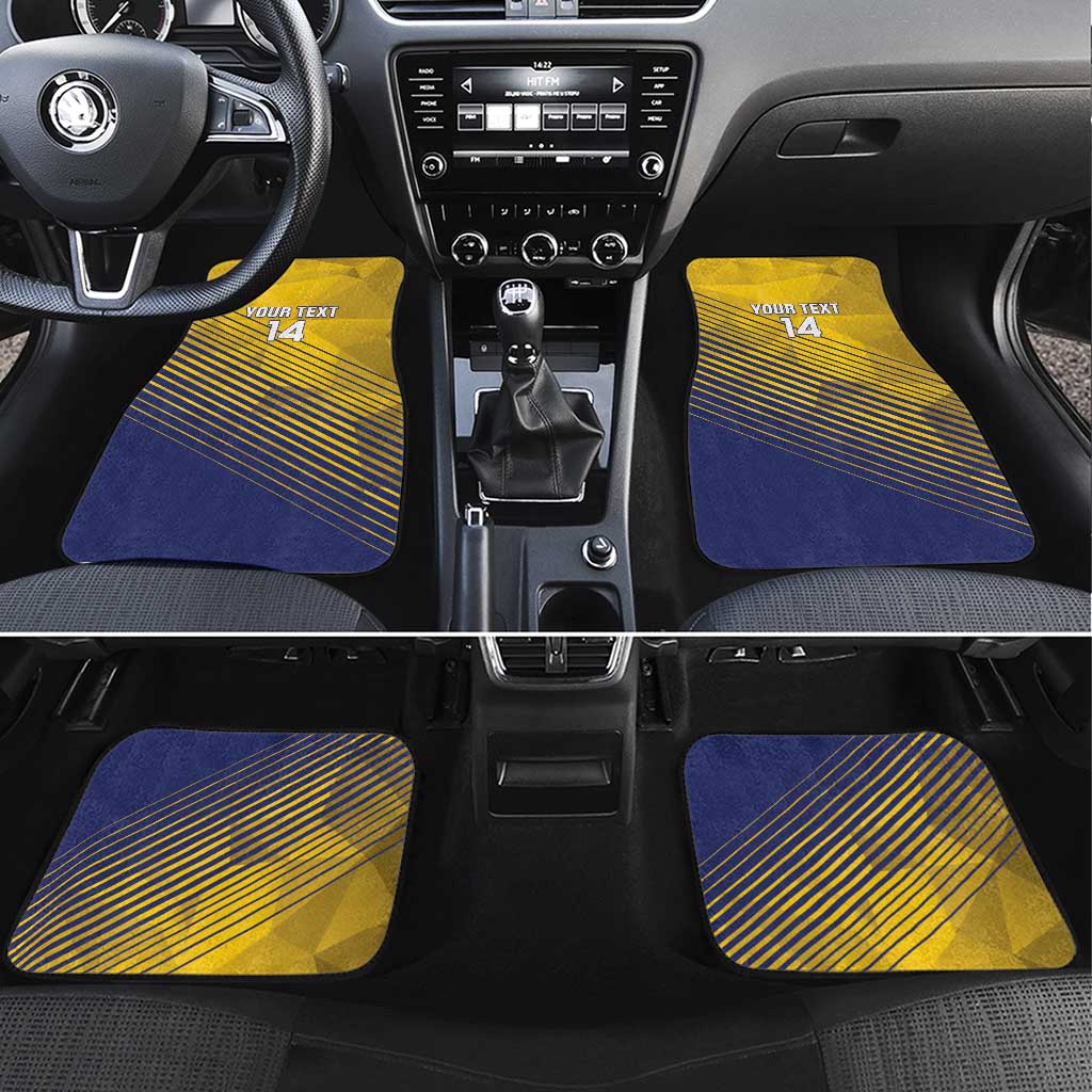 Custom Turks and Caicos Islands Football Car Mats 2025 Go Champions