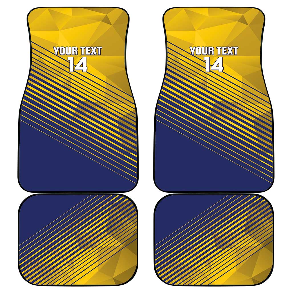 Custom Turks and Caicos Islands Football Car Mats 2025 Go Champions