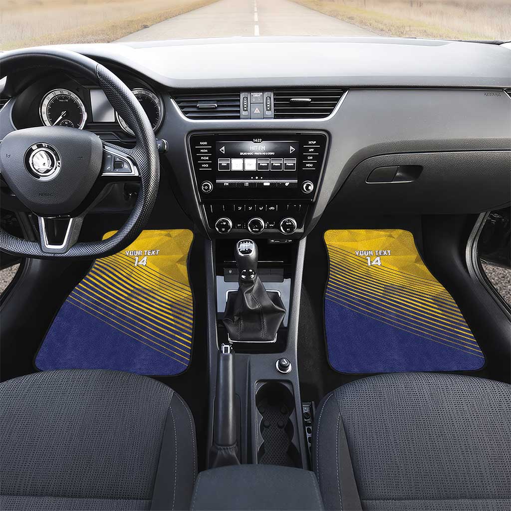 Custom Turks and Caicos Islands Football Car Mats 2025 Go Champions