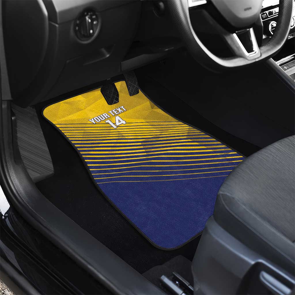 Custom Turks and Caicos Islands Football Car Mats 2025 Go Champions