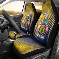Custom Turks and Caicos Islands Football Car Seat Cover 2025 Go Champions
